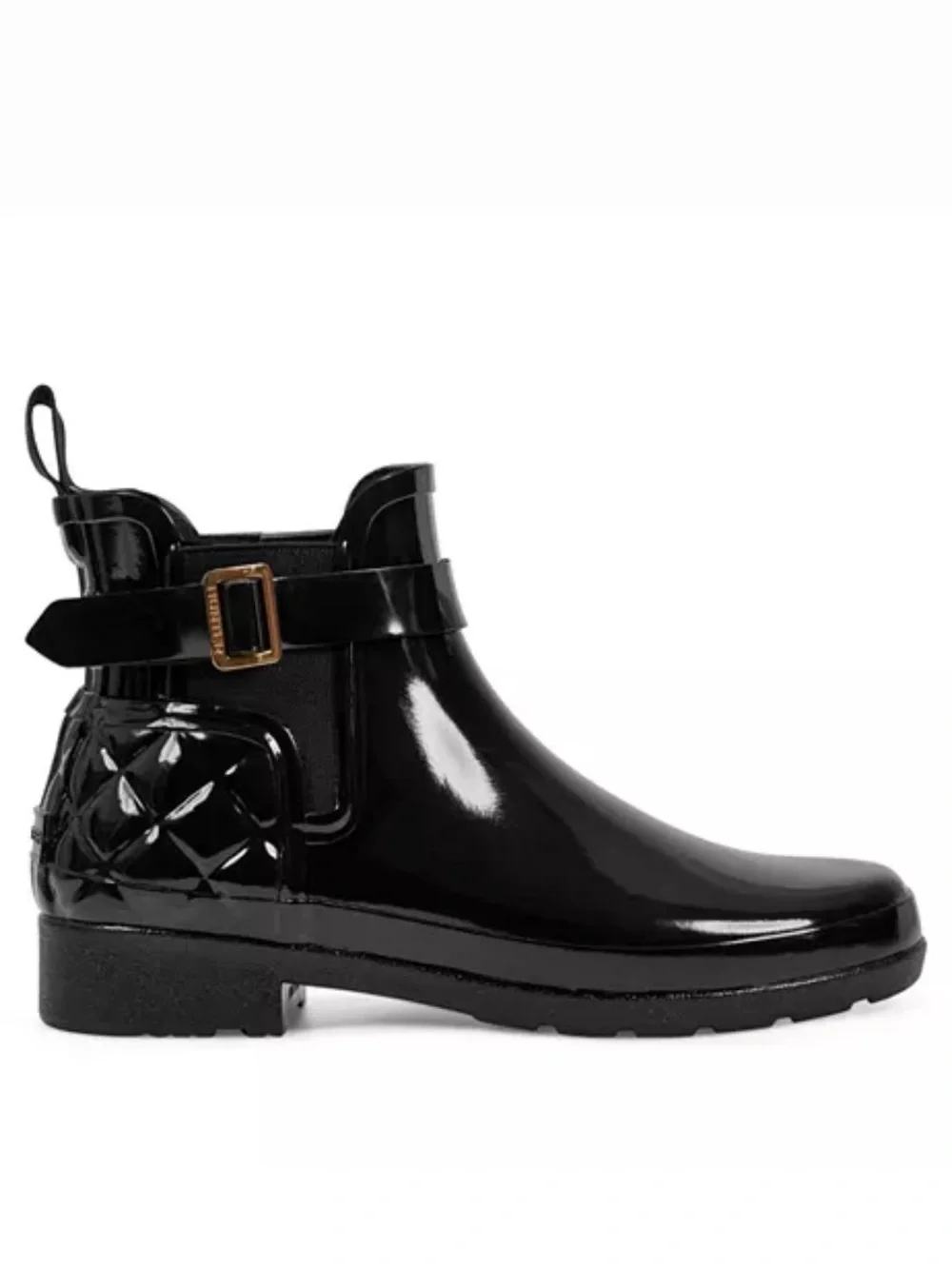 HUNTER - Women’s Refined Quilted Rubber Chelsea Boots